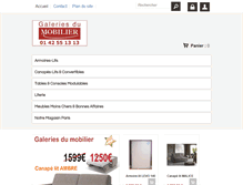 Tablet Screenshot of galeries-du-mobilier.fr